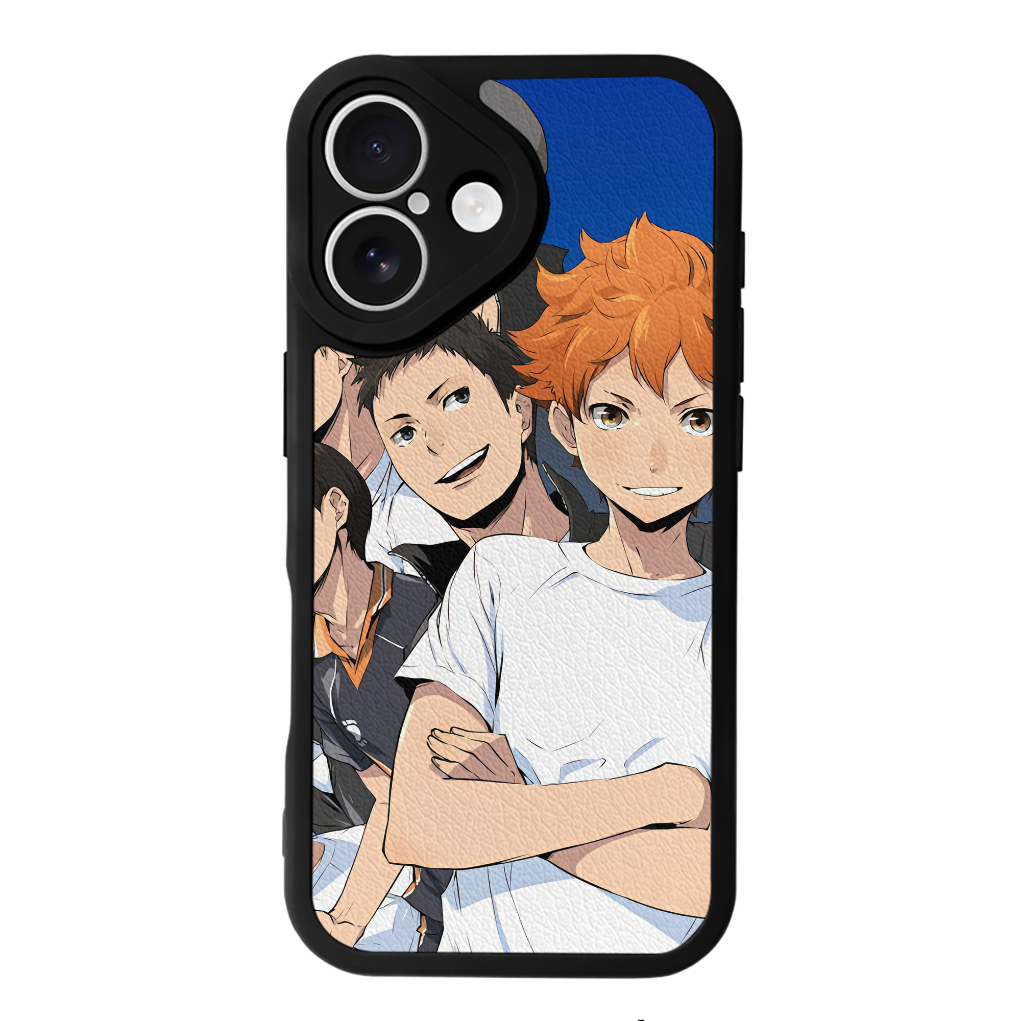 （画像用） ハイキュー!! Haikyu!! 【iPhone 16シリーズ対応】シリコンスマホケース（レザー調） 材質：シリコン
